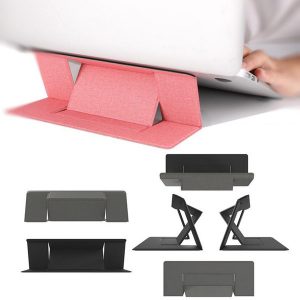 portable invisible lapholder ultra-thin seamlessly detachable tablet holder adjustable notebook riser folding bracket