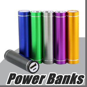 power bank portable 2600mah cylinder powerbank external backup battery charger emergency power pack chargers for all mobile phone a-yd