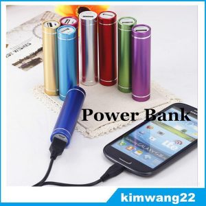 power bank portable 2600mah cylinder powerbank external backup battery charger emergency power pack chargers for all mobile phones