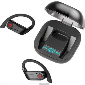 power pro q62 tws bluetooth 5.0 headset digital display waterproof wireless earphones sports headphones with mic earbuds