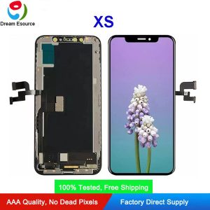 premium quality oled/lcd screen for iphone xs hard oled incell tft double cof technology display assembly perfect touch & dhl shipping