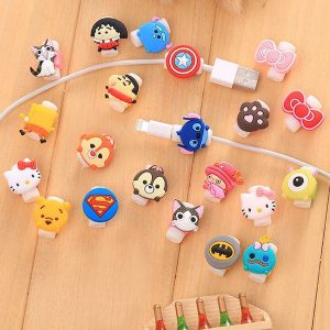 protective case cable winder cover cartoon cable protector data line cord protector for iphone usb charging cable