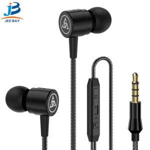 ptm d1 in ear earphones zinc alloy volume control headsets bass sound earbuds sport noise cancelling headphone with mic for xiaomi huawei