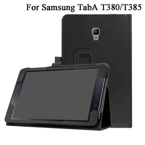 pu leather cover for samsung galaxy tab a 8.0 2017 t380 t385 sm-t385 tablet stand case folio