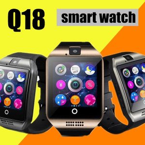 q18 smart watch watches bluetooth smartwatch wristwatch with camera tf sim card slot / pedometer / anti-lost / for apple android phones