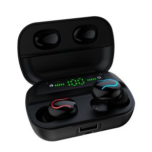 q82 led wireless bluetooth 5.0 earphones tws handmusic stereo headsets earbud earphone with mic charging cas