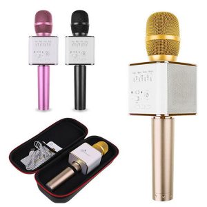 q9 bluetooth wireless microphone speaker handheld microphone ktv portable karaoke microphone loudspeaker for iphone7 android phone