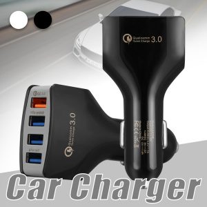 qc 3.0 car charger 4 usb port fast charging adapter universal cell phone charger 12v 3.1a for smartphones