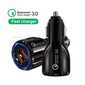 qc3.0 3.1a fast charge qualcomm quick charge car charger dual usb fast charging phone for cell phone with opp bag