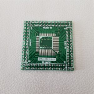 qfp/eqfp/tqfp/lqfp100/80 smt adapter plug card cpu empty board adapter board 0.5mm