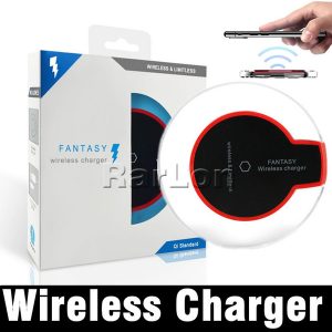 qi wireless charger for samsung s10 s8 note iphone xs max fantasy high efficiency pad dock chargers with retail packing