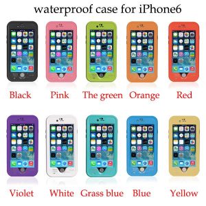 redpepper waterproof case for iphone 6 4.7 plus 5.5 shockproof snowproof hard pc tpu back cover fingerprint retail package 20pcs