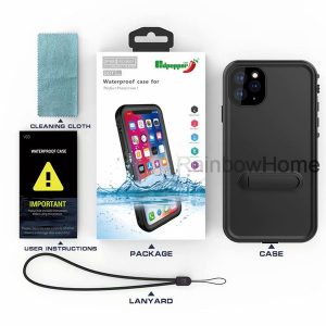 redpepper waterproof underwater shockproof snowproof hybrid armor transparent back case anti fall for iphone 11 pro max xs xr samsung s10