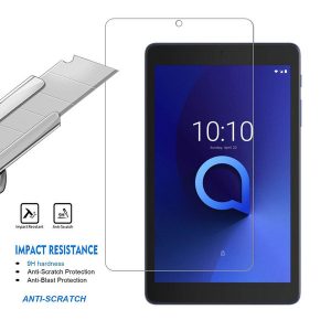 regular & full coverage tempered glass for alcatel joy tab metro by t mobile screen protector film