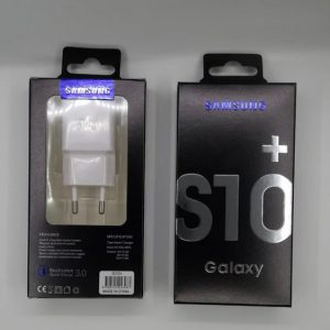 retail package box for original oem black fast charging adapter quick charger eu us wall plug for samsung galaxy s10 plus s10+ note 9 1