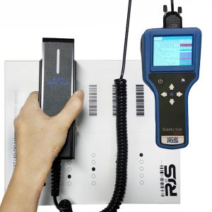 rjs 5000a 5000 auto-optic handheld portable 1d iso / ansi barcode verifier inspector 5000 & auto-optic scanner head & charger