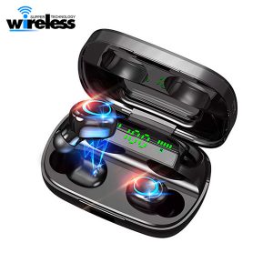 s11-a new bluetooth wireless tws 5.0 earphone 8d stereo wireless earbuds mini wireless earphone headset with power bank earphone headphone