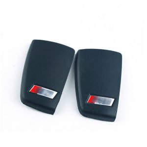 s3 rs logo key case back cover for audi a3 s3 q3 a6 l tt q7 r8 three-button car key modified key shell sleeve