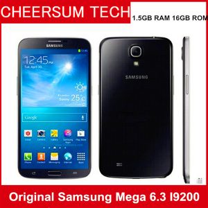 samsung galaxy mega 6.3 i9200 unlocked 2g&3g gsm mobile phone dual core 6.3'' wifi gps 8mp 16gb refurbished cellphone