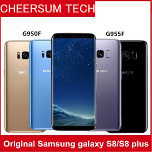 samsung galaxy s8 s8 plus europe version g950f/g955f original unlocked 4g lte android mobile phone octa core 5.8" 6.2" 12mp+8mp wifi gps.