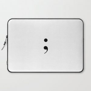 semi colon Computer Cover by SM_art - Laptop Sleeve - 15"