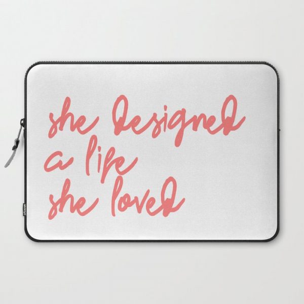 she designed a life she loved Computer Cover by typutopia - Laptop Sleeve - 15"