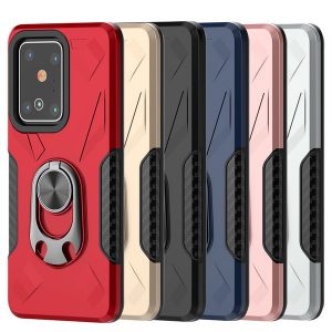 shockproof admiral ring phone case for samsung s20 plus s20 ultra for iphone 11 pro max 11 pro 11 tpu+metal mobile cover d