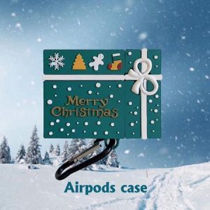 shopkeeper recommended + christmas gift box design airpod 1-2 generation wireless bluetooth headset protector airpod perfect pr