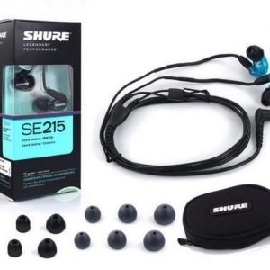 shure se215 hifi earphones 3.5mm in ear noise cancelling experience balance armature earbud moving-coil earbuds with retail pack 1pc ship