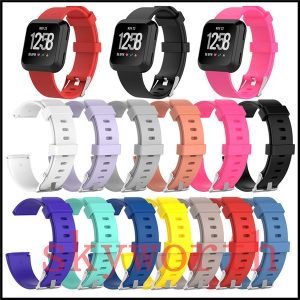 silicone replacement straps tpe band for fitbit versa lite watch intelligent neutral classic bracelet wrist strap band with needle clasp