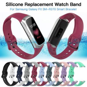 silicone watch strap wrist band strap for samsung galaxy fit-e r370 smart bracelet replacement watch band strap accessories