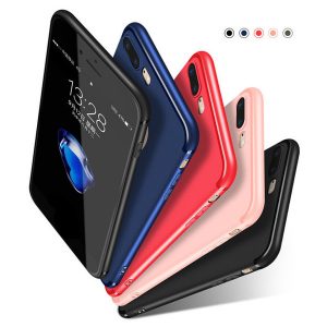 slim soft tpu silicone case cover for iphone 11 pro max xs 7 8 plus samsung note10 s10 s9 candy colors matte phone cases shell with dust cap