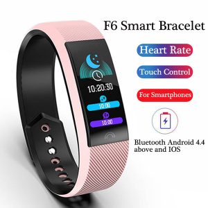 smart bracelet f6 smart band heart rate watch activity fitness tracker smart watch wristband for xiaomi apple watch band with box