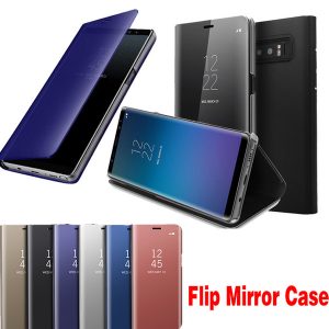 smart mirror case for iphone 11 pro xs max xr x 8 7 6 samsung s10 s8 s9 plus note 8 9 10 flip case for samsung a5 a3 a7 j7 a8 plus cover