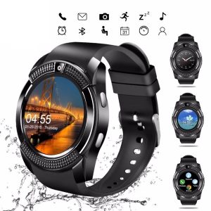 smart watch v8 men bluetooth sport watches women ladies rel gio smartwatch with camera sim card slot android phone pk dz09 y1 a1 (retail)