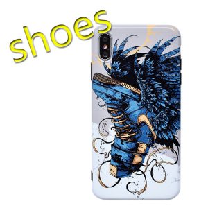 soft slim air wing shoes fashion creative tpu shockproof phone case for iphone 11/x/xs max/xr/8/7/6 plus