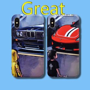 soft slim sports car speed fashion creative tpu shockproof phone case for iphone 11/x/xs max/xr/8/7/6 plus