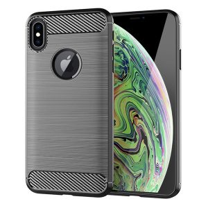 soft tpu silicone case brush-finish phone cover for iphone xs max xs xr x 7 8 6 samsung j4 plus 2018 huawei