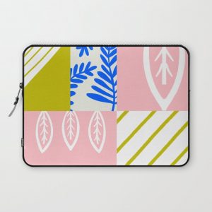 spring leaf patchwork Computer Cover by sunshinecanteen - Laptop Sleeve - 13"