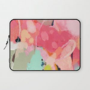 spring moon earth garden Computer Cover by lalunetricotee - Laptop Sleeve - 13"