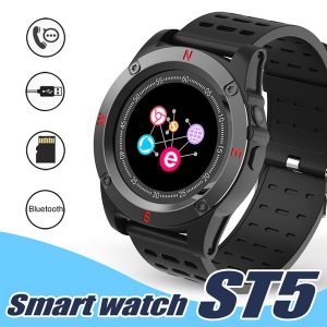 st5 smart watch bluetooth smartwatch support sim card pedometer camera smart bracelet wristband for android with retail package