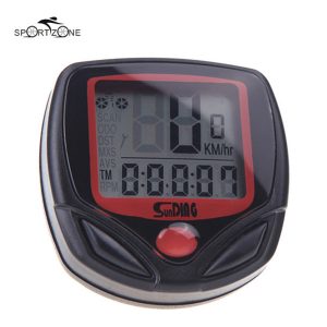 sunding 23 functions bicycle computer digital lcd green backlight waterproof bike wired speedometer odometer bike accessories