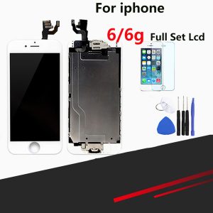 superior quality lcd for iphone 6 full lcd screen replacement display assembly with home button and camera