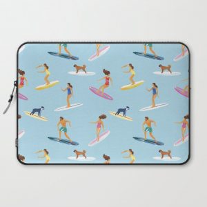 surfers watercolor pattern Computer Cover by Anyuka - Laptop Sleeve - 15"