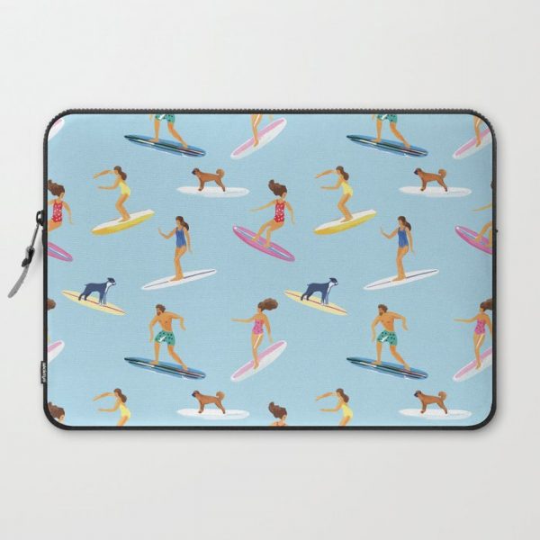 surfers watercolor pattern Computer Cover by Anyuka - Laptop Sleeve - 15"