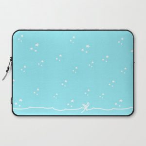 tiny white stars Computer Cover by ashleysally00 - Laptop Sleeve - 15"