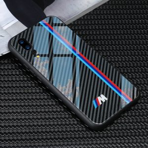 tpu+tempered glass for bmw m3 case for iphone x xr xs max 7 6 6s 8 plus samsung s9 s8 plus huawei mate 10 p20 pro lite xiaomi