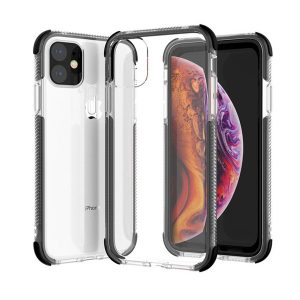 transparent tpu hybrid gel rubber liquid silicone case for iphone 11 pro max xs xr max classic bumper shockproof cover for apple iphone