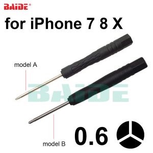 tri wing 0.6y screwdriver , 0.6 y black screwdrivers key repair tool for iphone 7 8 x plus screws opening 1000pcs/lot