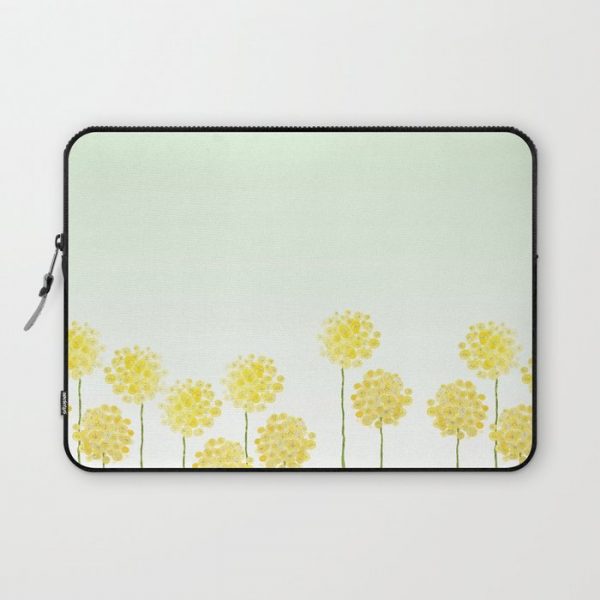 two abstract dandelions watercolor Computer Cover by Color and Color - Laptop Sleeve - 13"